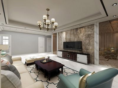 御府山海关-148㎡-欧式风效果图