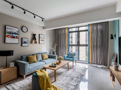 万科公园里-111㎡-北欧风效果图