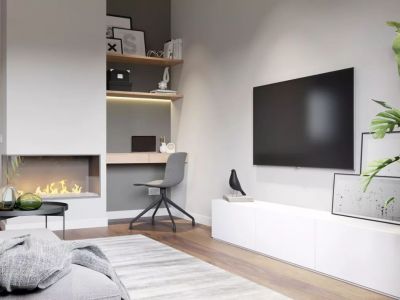 绿洲花园-114㎡-现代风效果图