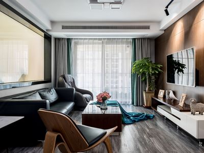 兴龙花园-115㎡-现代风效果图