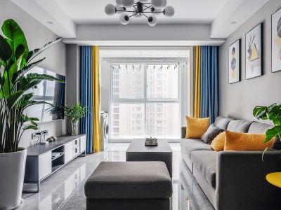 宝善小区-100㎡-简约风效果图