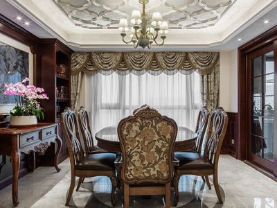 丰泰亲河苑-115㎡-美式风效果图