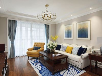 博锐枫景104平欧式三居装修案例