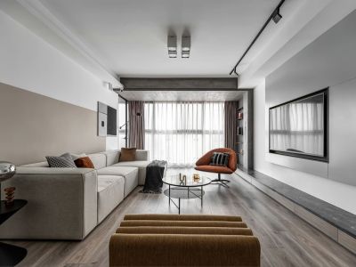 盛景丽园124平米现代三居装修案例