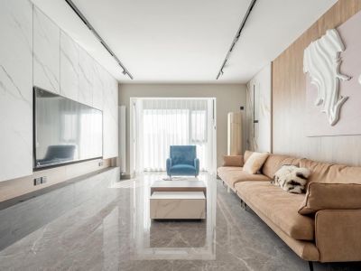 凯佳·江南里现代风格100平米二居室装修案例