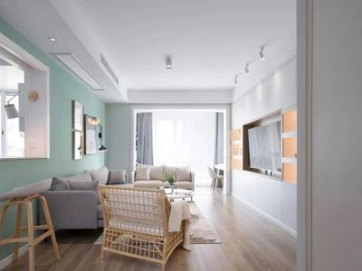 罗浮山水美地-100㎡-北欧风效果图