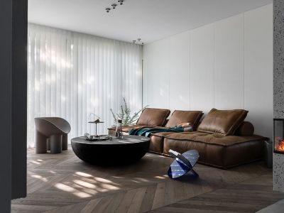 罗浮第一区-140㎡-后现代风效果图