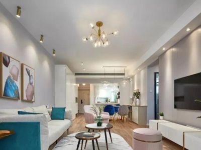 澳莱莲湖印象-105㎡-欧式风效果图