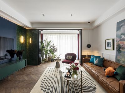 岭南新世界-104㎡-混搭风效果图