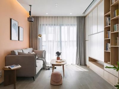 绿地玫瑰城-89㎡-简约风效果图