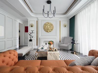 首开卓越建工-130㎡-欧式风效果图