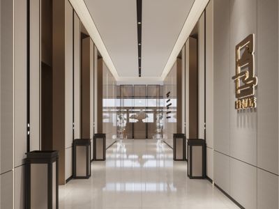 酒店装修-18000㎡-新中式风效果图