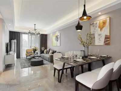 怡水豪庭-98㎡-北欧风效果图