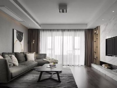 锦安公寓-140㎡-现代风效果图