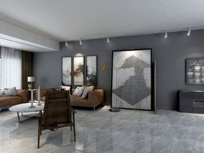 赣电洪府-103㎡-现代风效果图