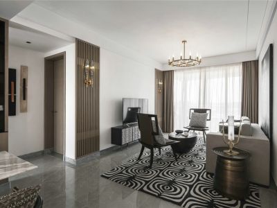 世茂云翰-107㎡-现代风效果图