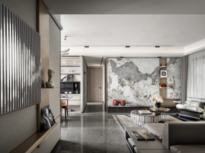 中建宸园-225㎡-现代风效果图