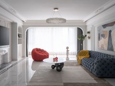 上城时光-118㎡-欧式风效果图