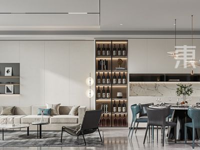 石湖湾-270㎡-现代风效果图