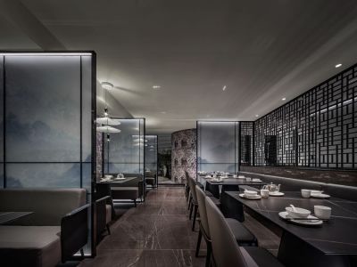 餐厅-900㎡-新中式风效果图