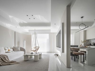 宝能城-118㎡-简约风效果图