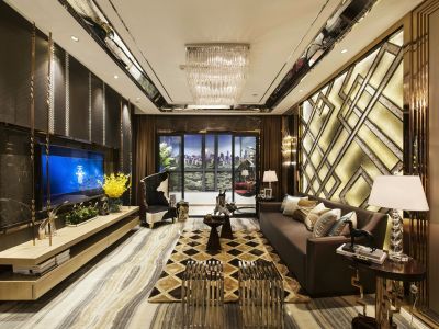 广州融创文旅城-126㎡-奢华风效果图
