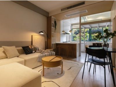 原香小镇-89㎡-现代风效果图