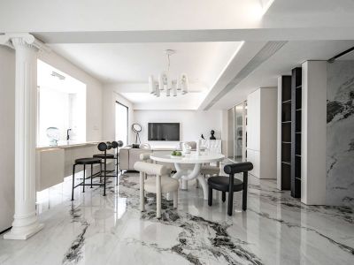 鲸山觐海-190㎡-简约风效果图