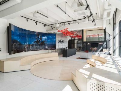 办公室-1000㎡-现代风效果图