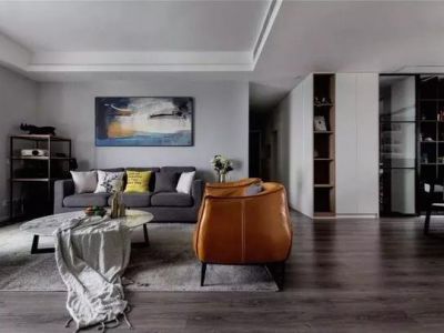 中鼎珑园109平米简约三居室装修案例