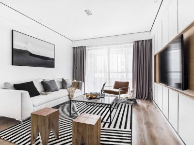 建发缦云97平米北欧三居装修案例