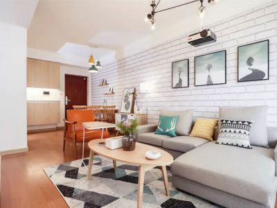 紫金城102平米北欧三居装修案例