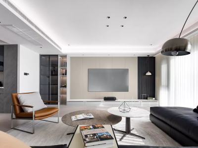 绿地朝阳中心139平米轻奢四居装修案例