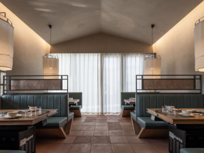 火锅店-320㎡-混搭风效果图