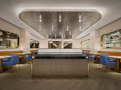 餐厅-380㎡-轻奢风效果图