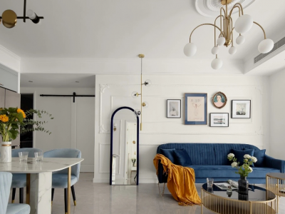 金象泰翰林苑95平法式二居室装修案例