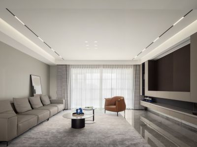 天湖御林湾现代风格140平米三居室装修案例