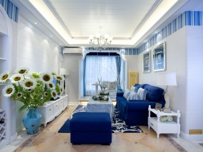 合生中央城-110㎡-地中海风效果图