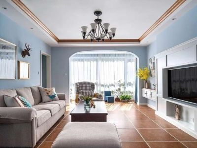 金地·卿云台-136㎡-美式风效果图