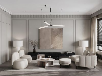 中澳春城-112㎡-简约风效果图