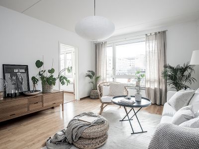 奕翠园-85㎡-北欧风效果图