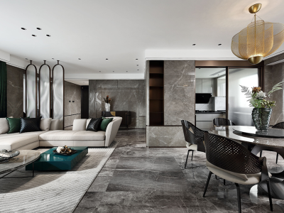 海逸·桃花源记-150㎡-现代风效果图