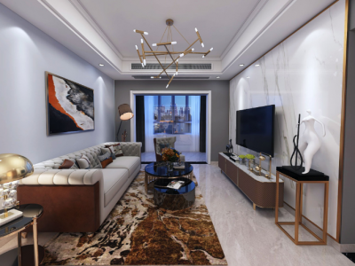 曲靖碧桂园-155㎡-现代风效果图