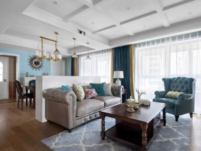 恒大名都-113㎡-欧式风效果图