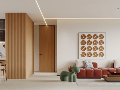 华润未来城-170㎡-极简风效果图