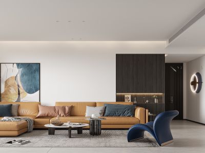 中广郡城192平现代简约风四居装修案例