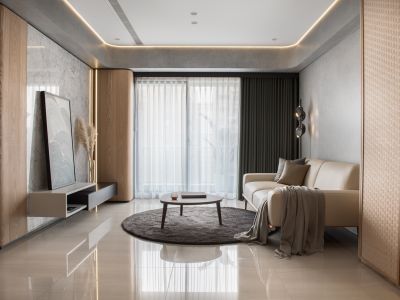 海伦湾-110㎡-简约风效果图