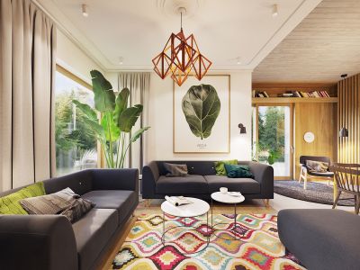 阳光城尚东湾-123㎡-混搭风效果图