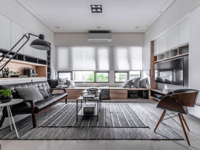 时代倾城-86㎡-简约风效果图