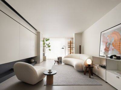 恒大银湖城95平简约风格二居室装修案例